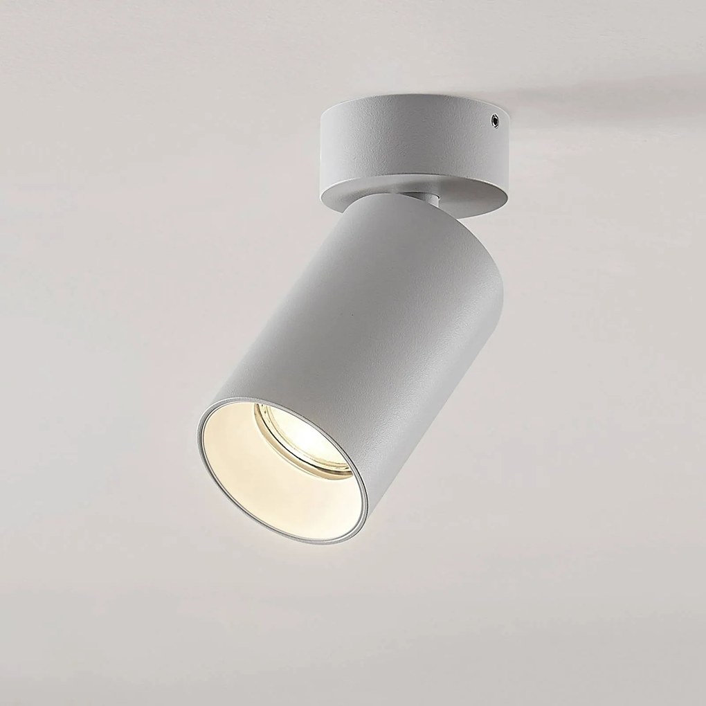 Arcchio faretto Brinja, rotondo, bianco, 1 luce, GU10, alluminio