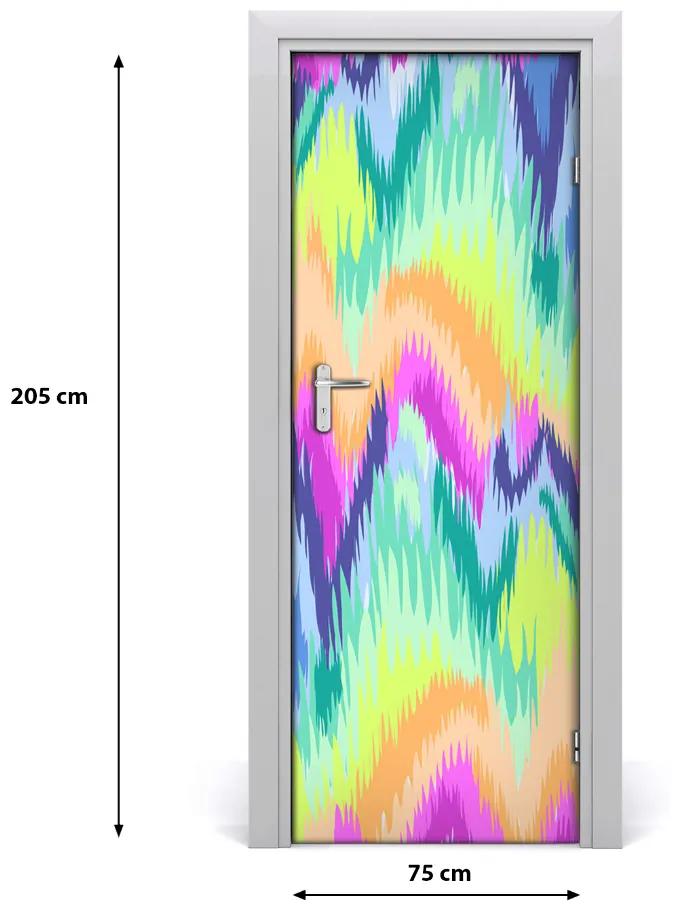 Adesivo per porta Sfondo arcobaleno 75x205 cm