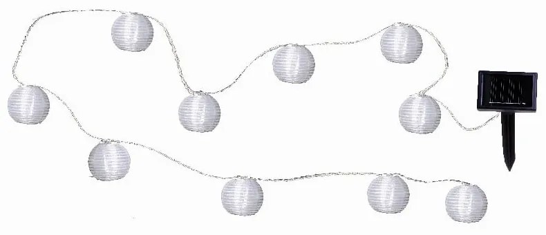 Catena luminosa a LED solare adatta all'esterno, lunghezza 2,7 m Festival - Star Trading