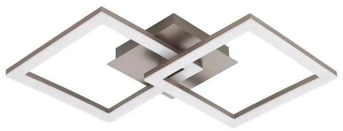 Plafoniera LED Huerta argento IP20 bianco naturale EGLO