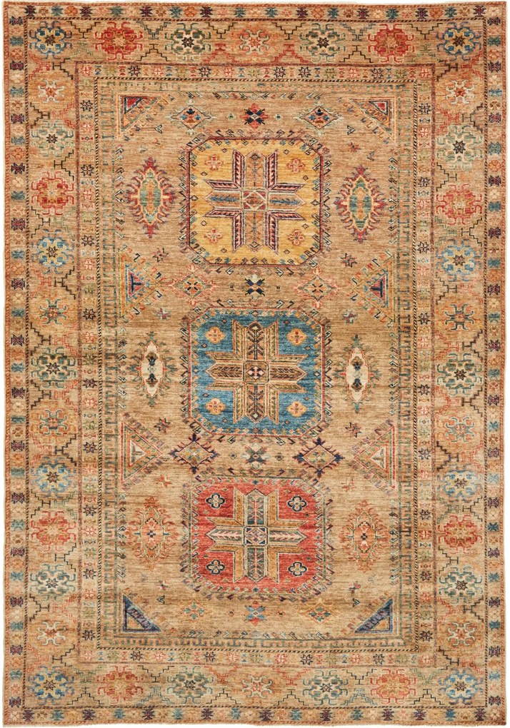 Kazak Tappeto 240 x 170 Marrone (Pakistan) Annodato A Mano