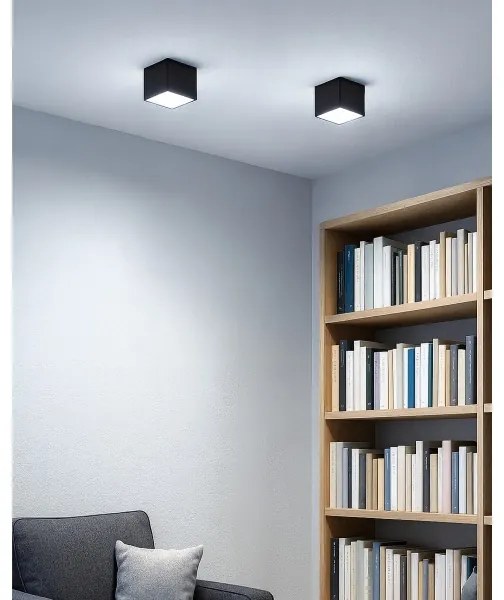 Faretto LED/5W/230V 3000/4000/6400K 7,5x7,5 cm nero