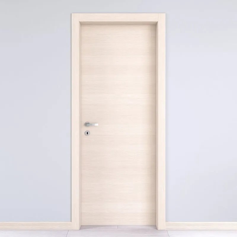 Porta interna a battente Lucad in legno colore grano, L 80 x H 210 cm, apertura reversibile