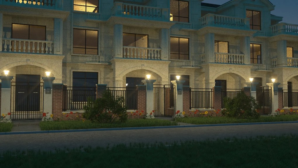 Lampioncino Colonna Solare da esterno 2200 Lumen "LMS-089"