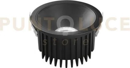 Incasso quantum r30da nero 30w 4500 cct 3000k-4000k ip44 16x9,6cm