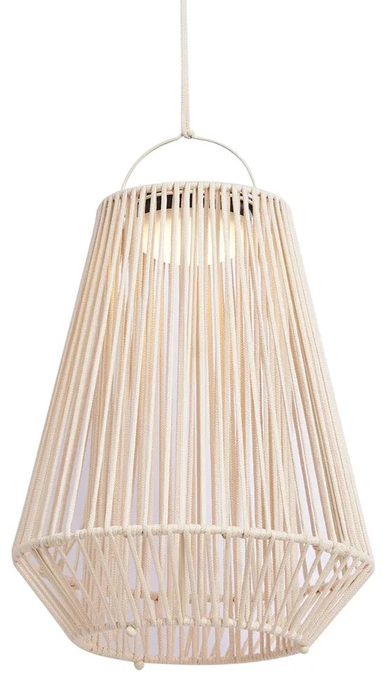 Lampada da tavolo bohémien beige con LED dimmerabile a 3 livelli IP54 ricaricabile a energia solare - Duca