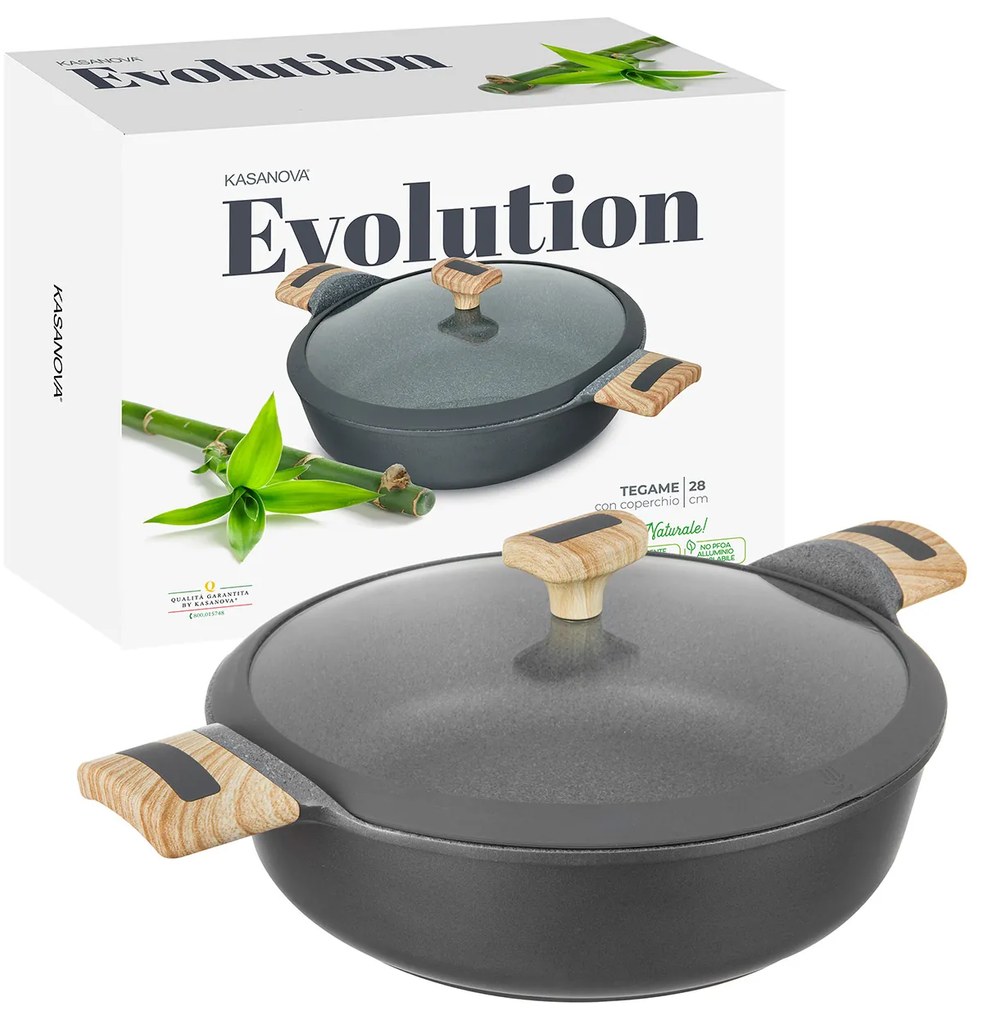 Tegame 28 cm con coperchio Evolution