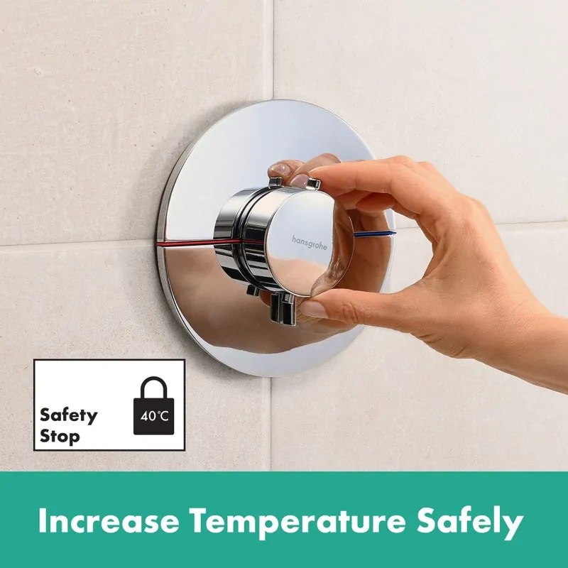 Rubinetto per doccia termostatico ad incasso tondo Comfort S senza corpo incasso