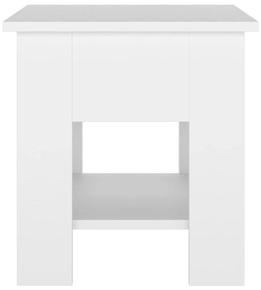 Tavolino da Salotto Bianco 40x40x42 cm in Legno Multistrato