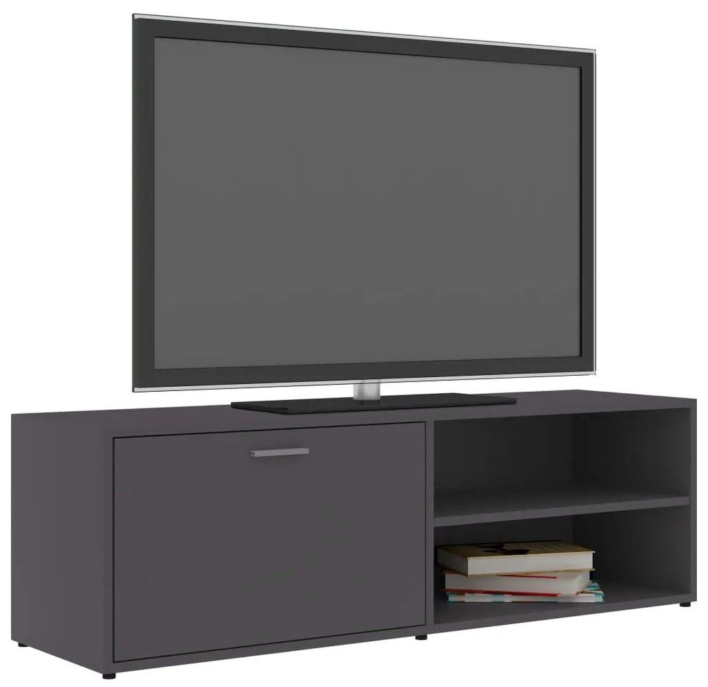 Mobile porta tv grigio 120x34x37 cm in legno multistrato