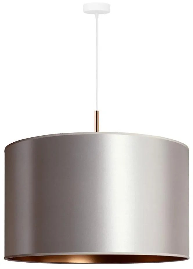 Duolla - Lampadario a sospensione con filo CANNES 1xE27/15W/230V diametro 50 cm argento/rame