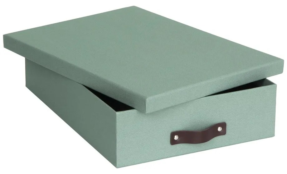 Organizer verde in cartone per documenti Oskar Canvas Paper Laminate – Bigso