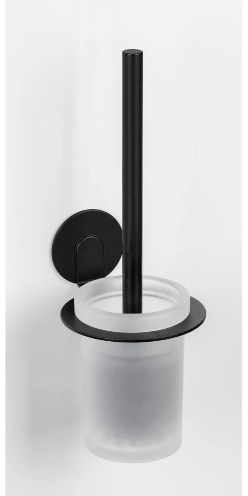 Scopino in vetro autoportante nero opaco Bivio - Wenko