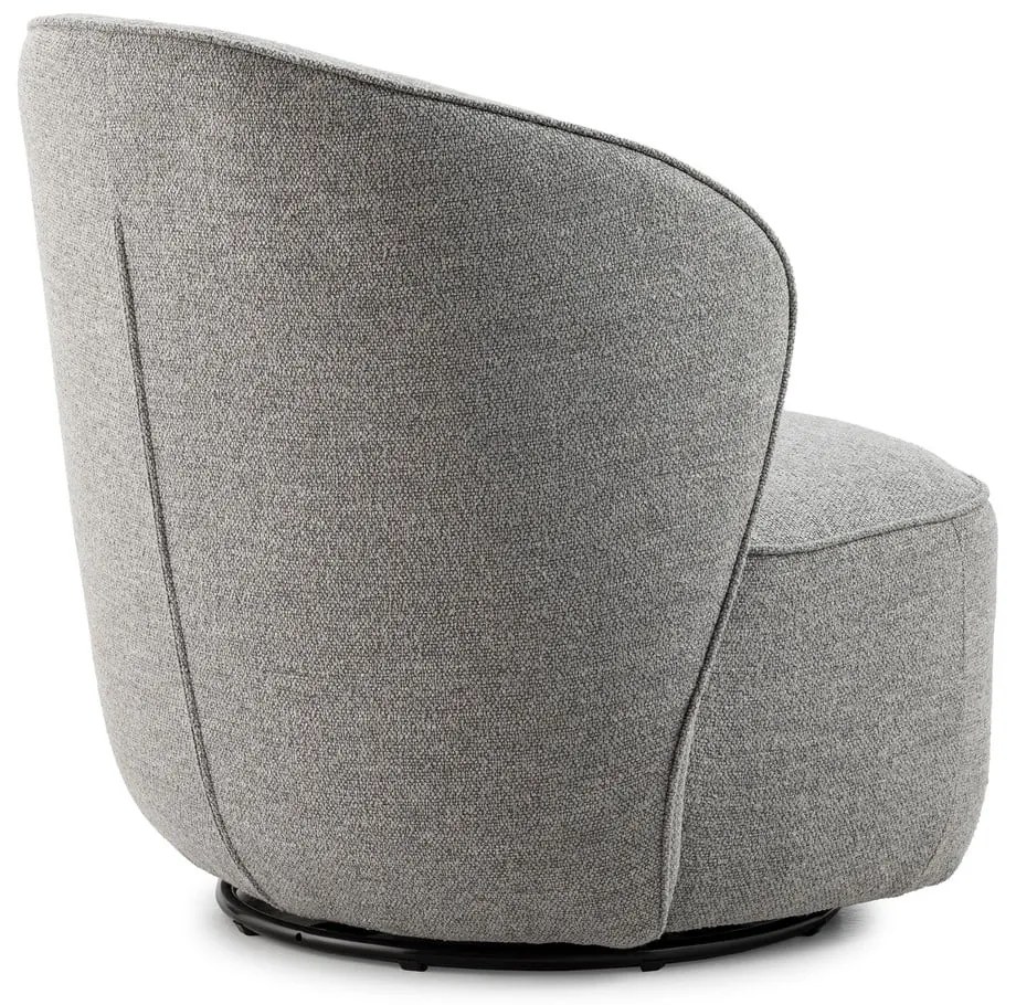 Poltrona grigio chiaro girevole Edna – MOME