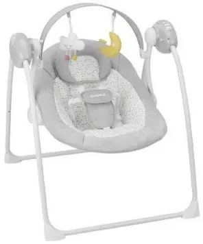 Sedia a Dondolo Badabulle Candy Comfort Swing Grigio Bianco