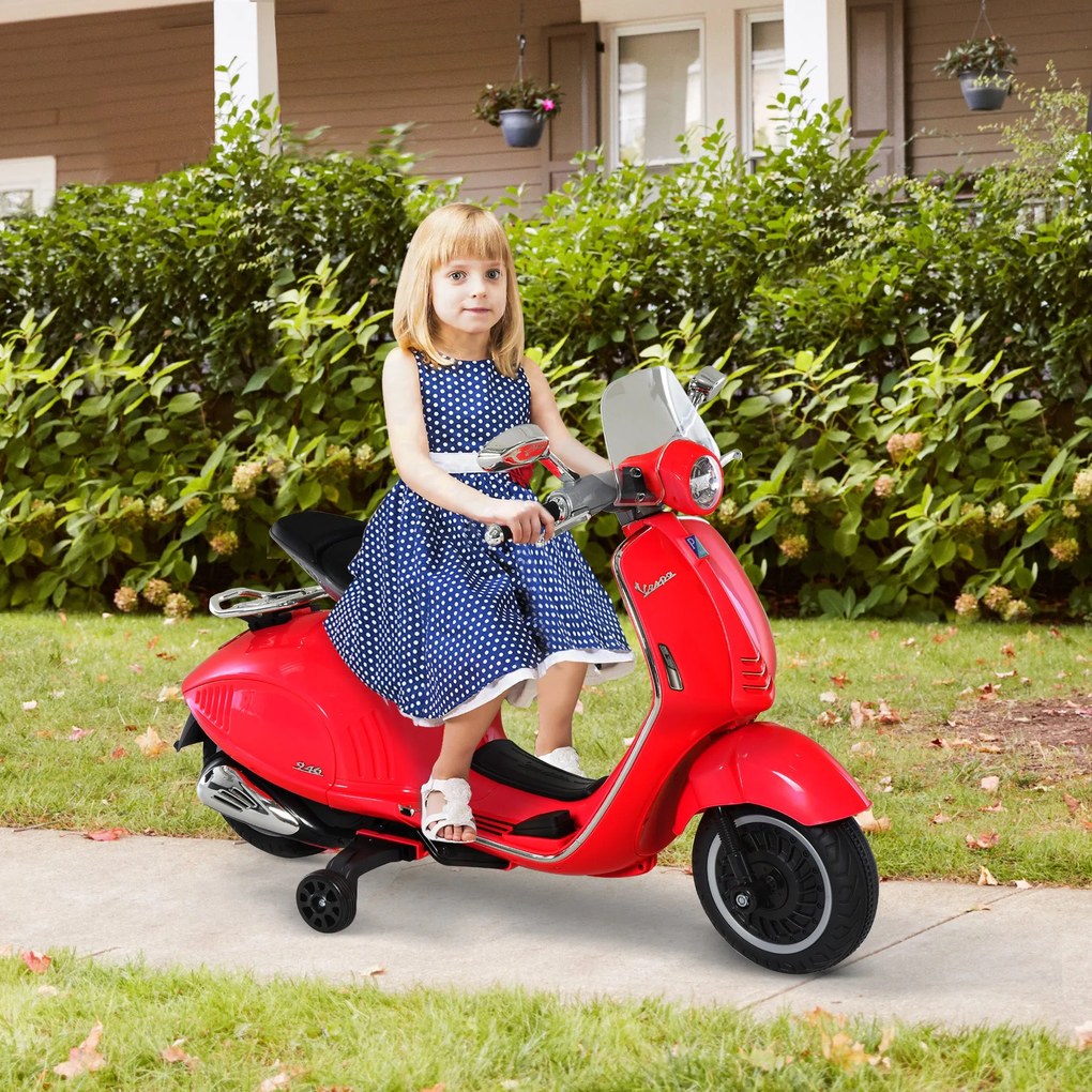 Piaggio Vespa 946 Elettrica 12V per Bambini Rossa...