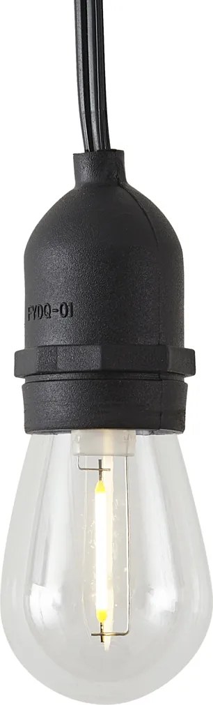 Ghirlanda luminosa in bambù con spina 8m con 10 luci LED IP44 - Ibiz