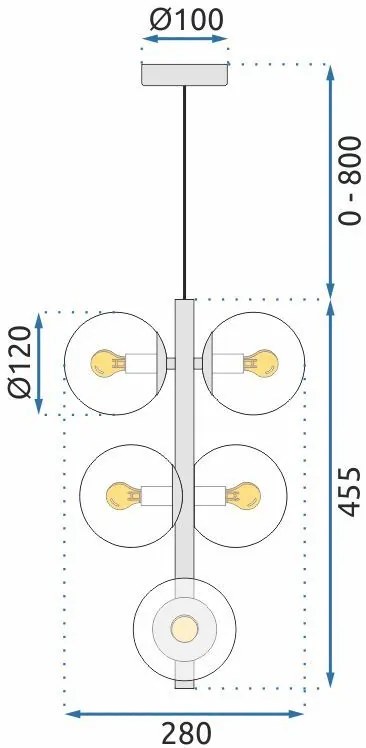 Lampada APP1163-6CP