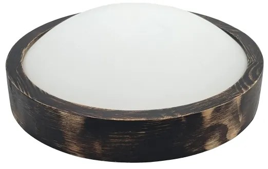 Brilagi - Plafoniera LED CARVALHO SLIM SMOKEY LED/20W/230V rovere Ø 27,5 cm