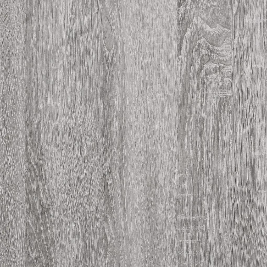 Comodino Grigio Sonoma 40x30x50 cm in Legno Multistrato