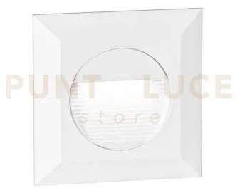 Ges2120n- segnapassi bianco a led in alluminio e vetro 4000k 200lm ...