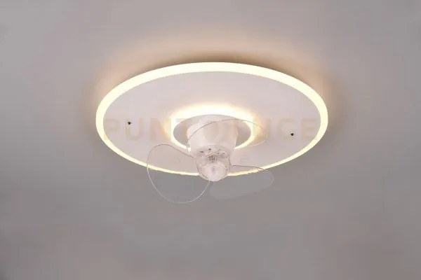Nybro plafoniera led 30w 3500lm, 2700 - 6500k bianca con ventilator...