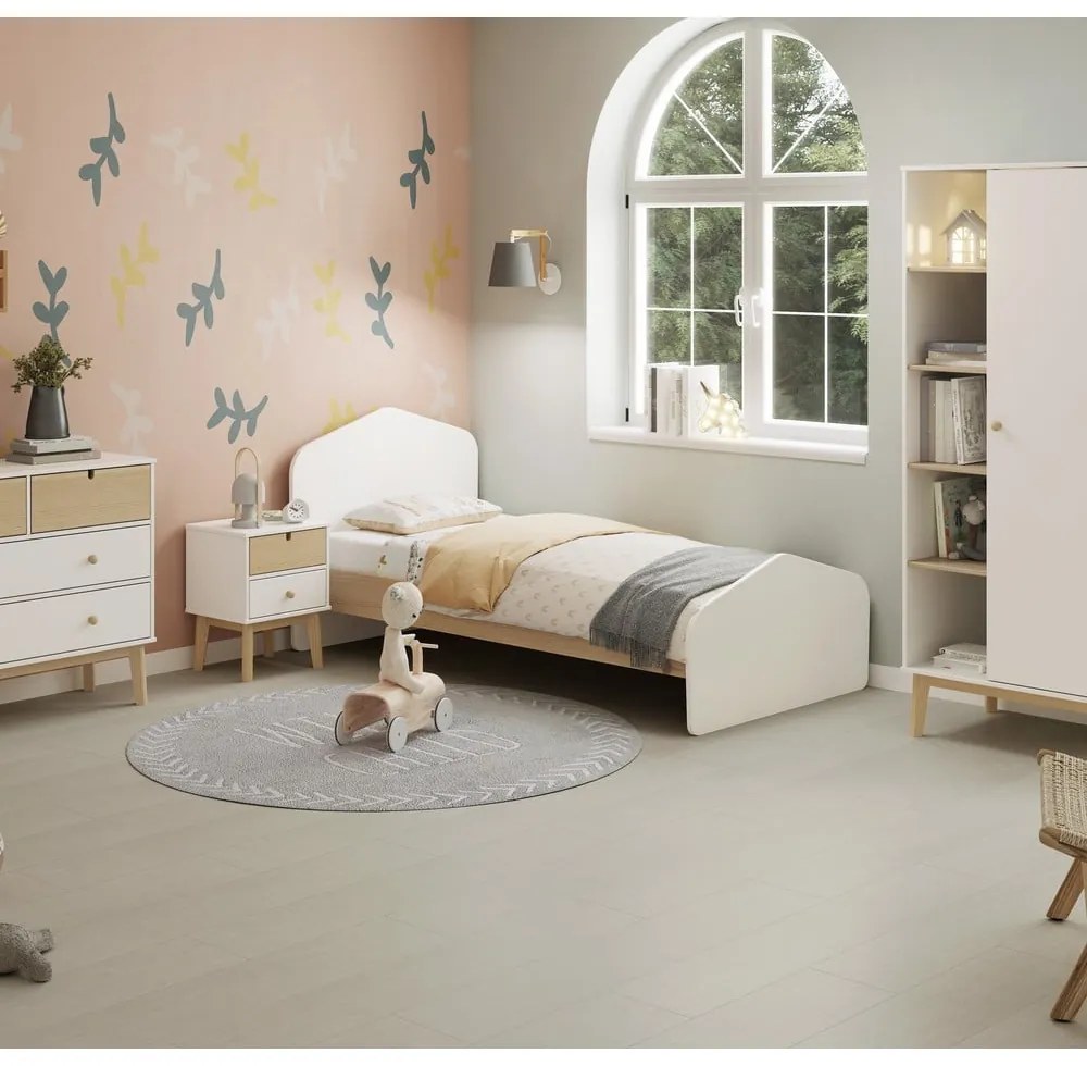 Comodino bianco per bambini Estefania - Marckeric