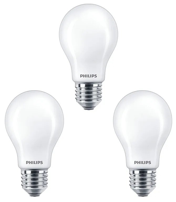 Philips - 3-pack Lampadina LED 7W Vetro (806lm) E27