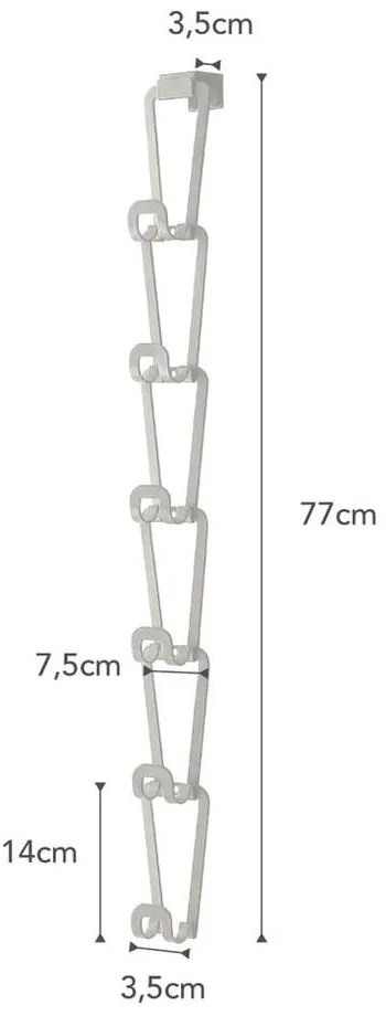 Appendiabiti Kanazawa bianco con 6 ganci Joint - YAMAZAKI