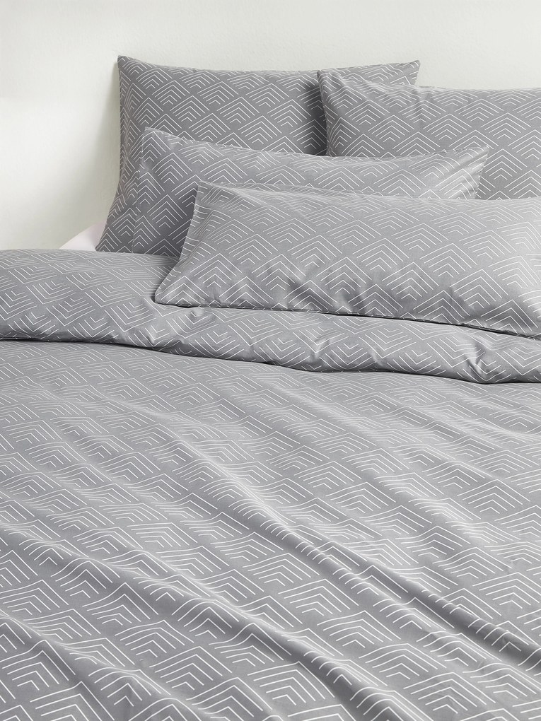 Copripiumino in cotone con motivo grafico Milano