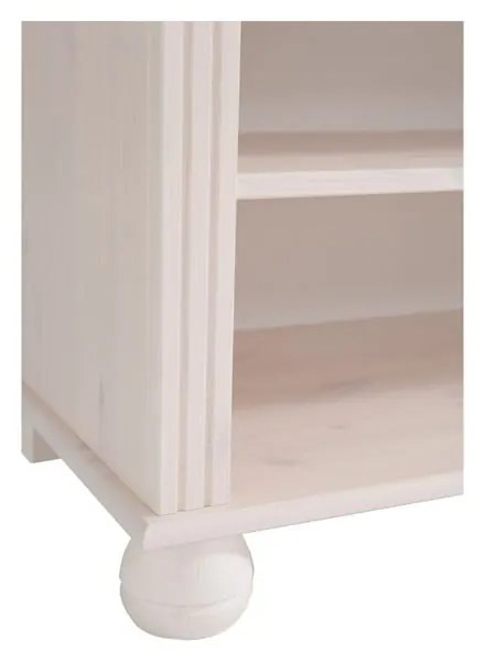 Libreria bianca in legno di pino 77x116 cm Ella - Støraa