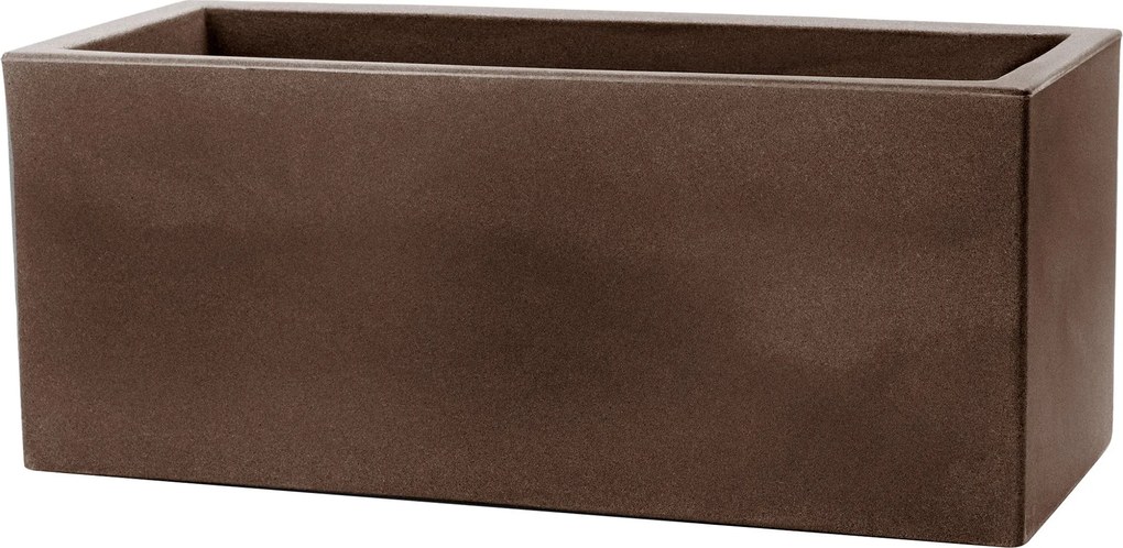 Vaso 100x40x40cm in Resina Tulli Schio Cassa Essential 100 Bronzo...