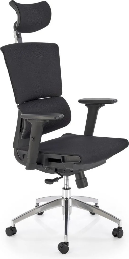 Sedia da ufficio Marcus in nero - H140 cm