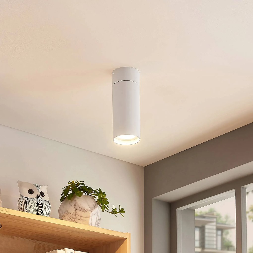 Arcchio Thabo spot LED orientabile, 21,5W Arcchio, dimmerabile, Bianco / Opale, Corridoio, Alluminio, Moderno, Illuminazione per negozio