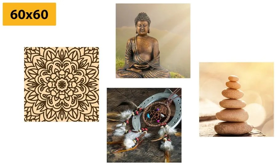 Set di quadri – Buddha armonioso