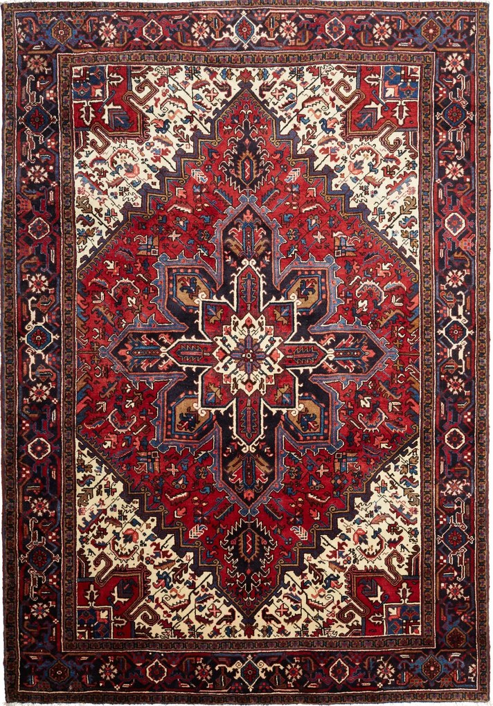 Heriz Tappeto persiano 300x210 Rosso (Iran) Annodato A Mano