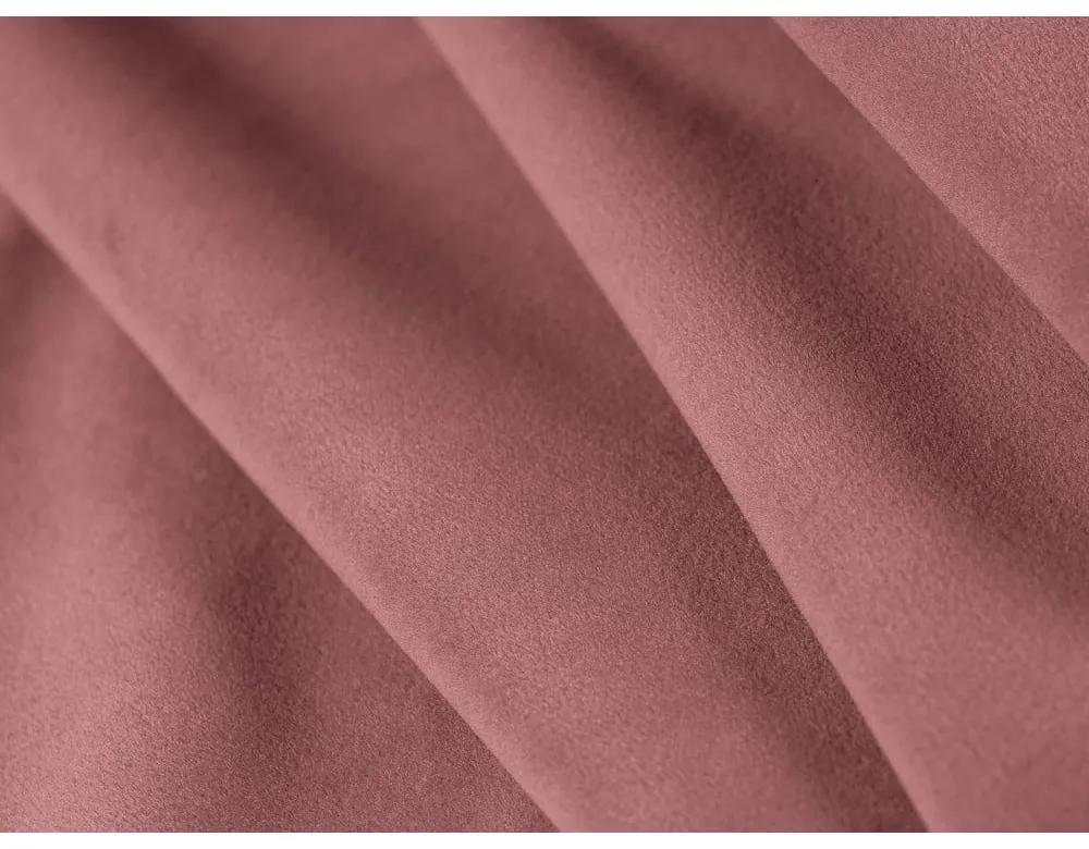Divano angolare in velluto rosa (angolo destro) Audrey - Interieurs 86