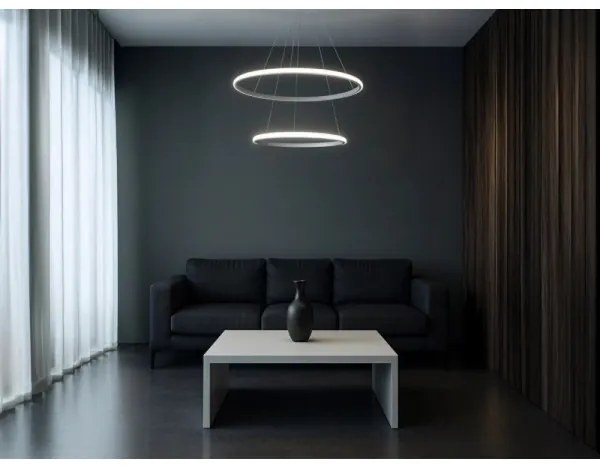 Lampadario dimmerabile su cavo LED/55W/230V 3000-6500K Ø 60 cm + telecomando