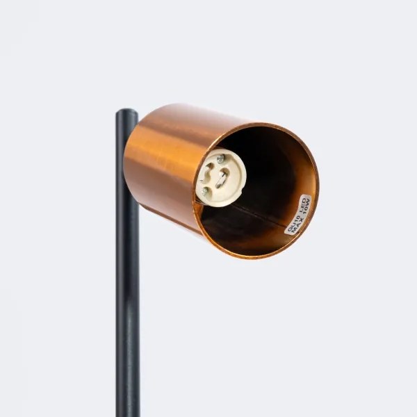 Sollux SL.1381 - Lampada da tavolo WINX 1xGU10/10W/230V nero/rame