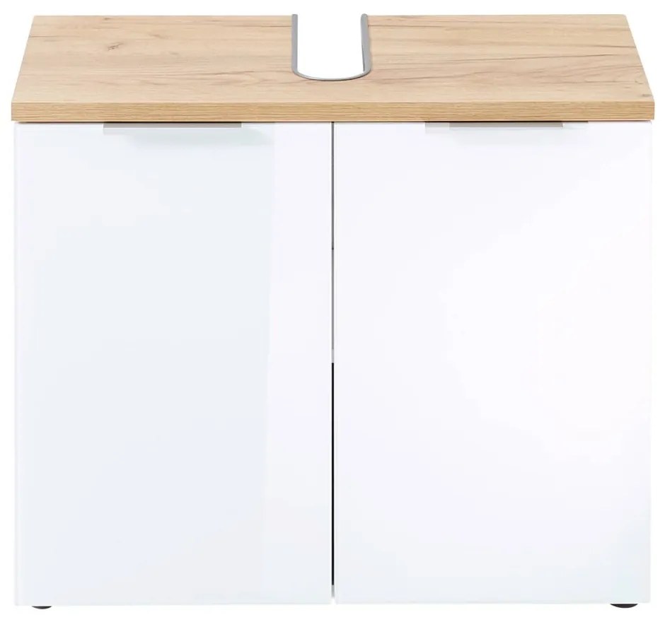 Mobile bianco sotto il lavabo in rovere 70x58 cm Pescara - Germania