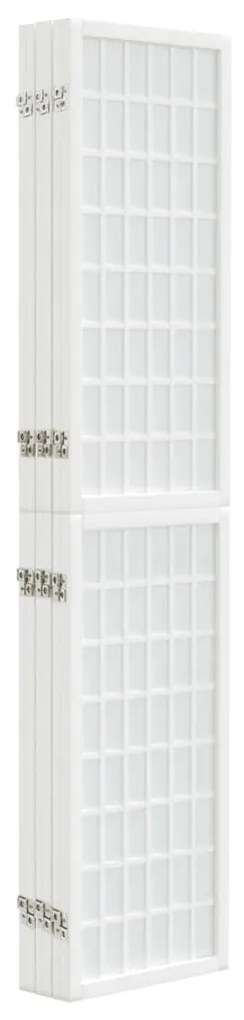 Divisorio pieghevole 6 pannelli stile giapponese 240x170 bianco