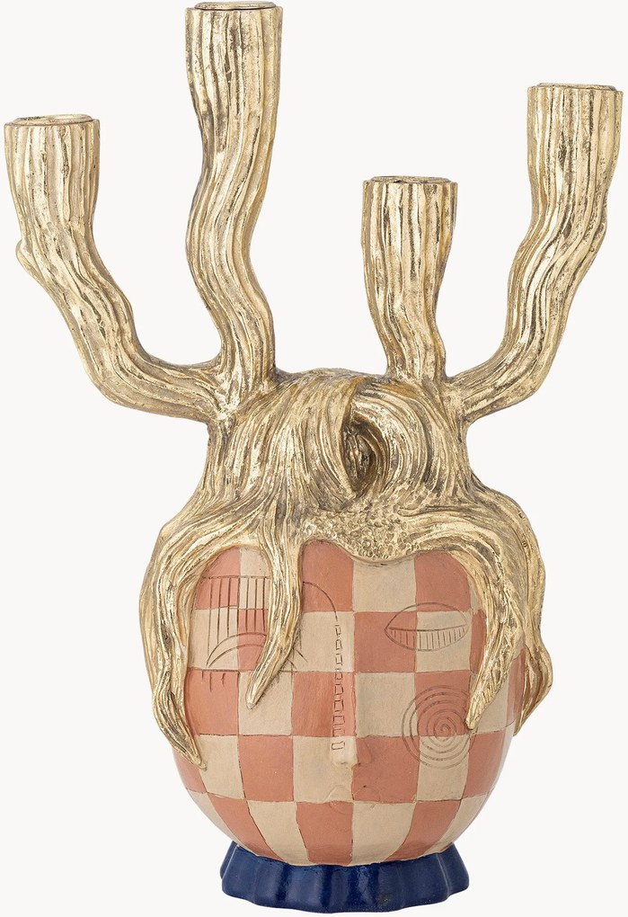 Candelabro dipinto a mano Medusa