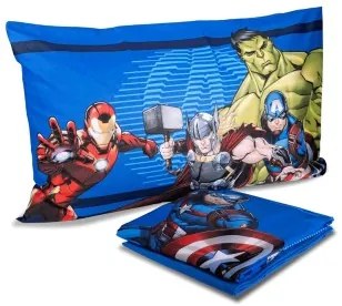 Lenzuola lettino singolo Avengers Blu Singolo
