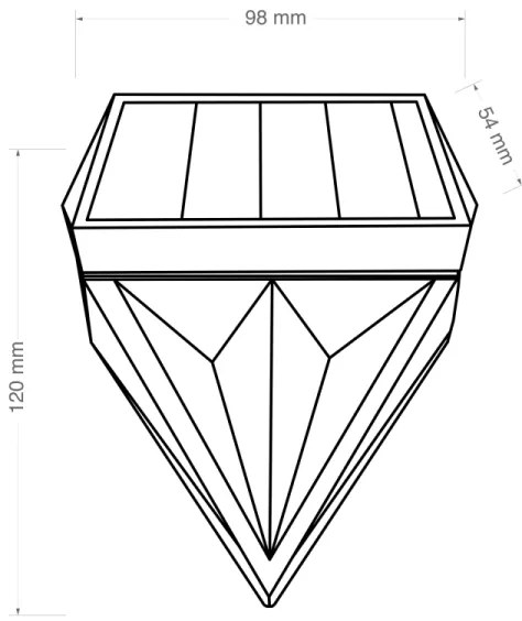 Globo 36430-2 - SET 2x Applique a LED solare SOLAR LED/0,5W/3V IP44