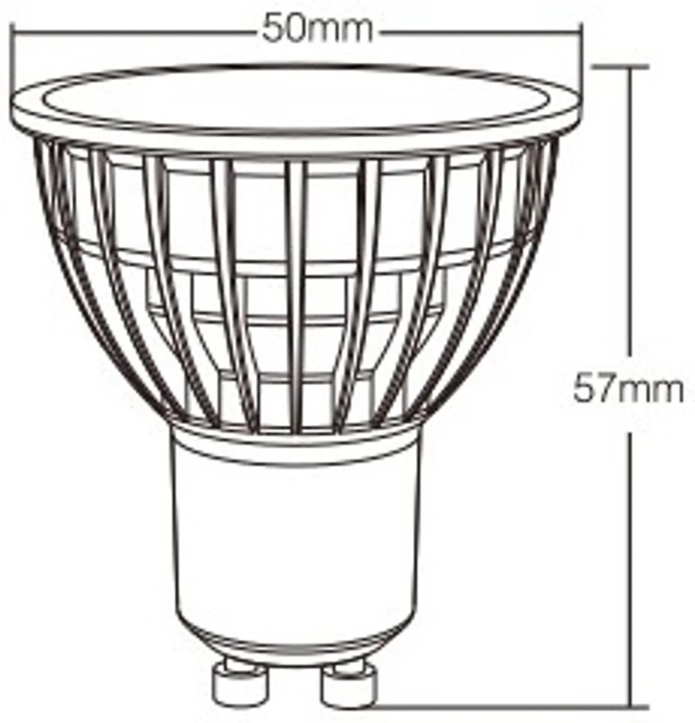 Faretto LED GU10 4W RGB+CCT Dimmerabile Colore RGB+CCT