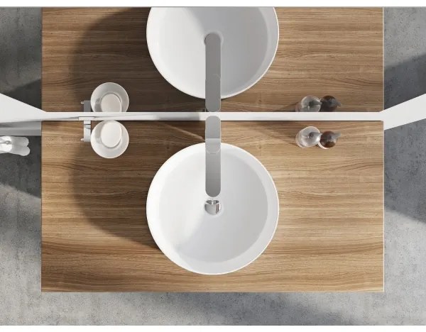 Ravak XJX01140001 - Lavabo da appoggio UNI Ø 40 cm ceramica/bianco