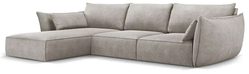 Divano angolare grigio chiaro (angolo sinistro) Vanda - Mazzini Sofas