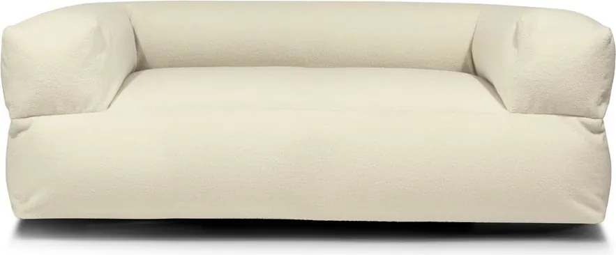 Puof a sacco marrone con rivestimento in bouclé Sofa MooG – SLOWDOWN