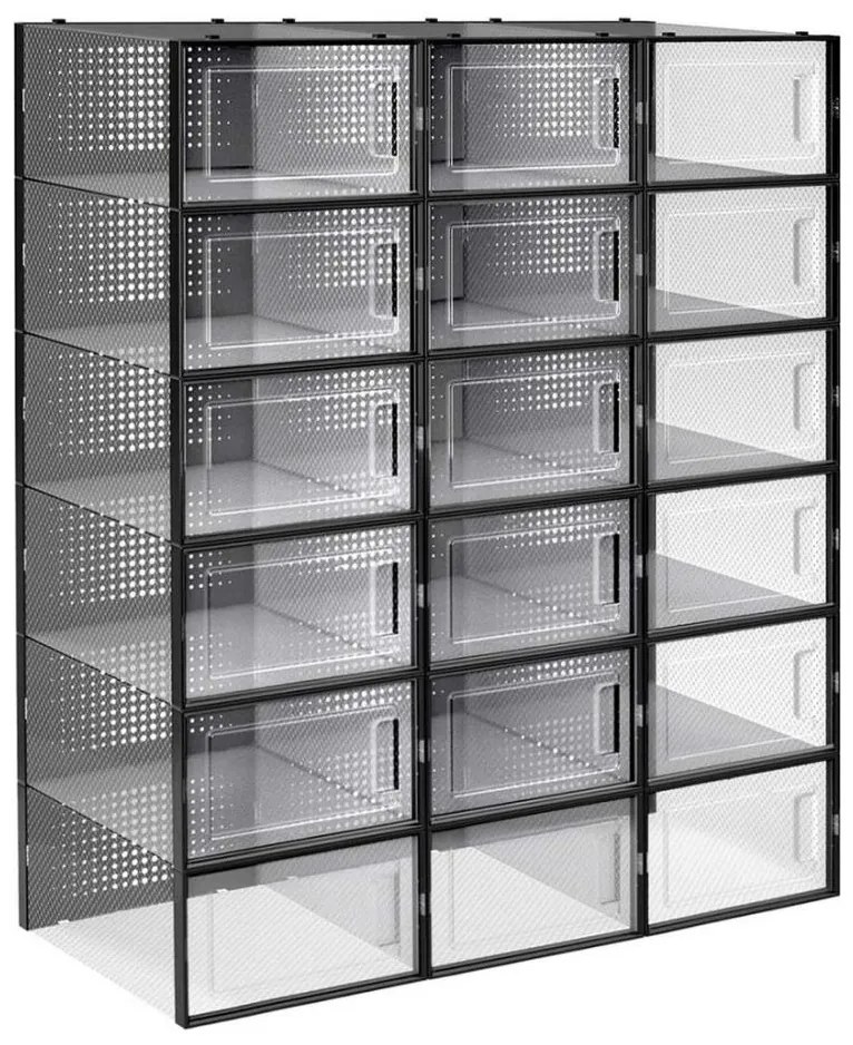 Scaffale modulare con scomparti BOXIFY nero