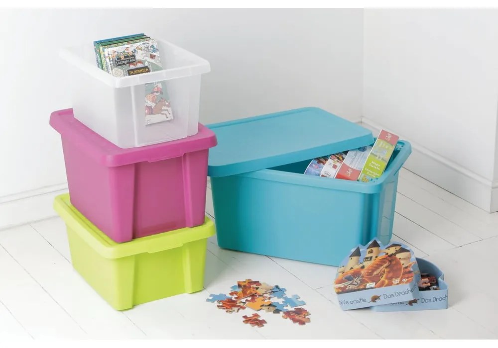 Cassetta di stoccaggio con coperchio , 26 l Essentials - Curver